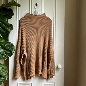 American Eagle Nude Slouchy Knit Sweater